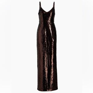 L'AGENCE Karma Sequin Maxi Dress